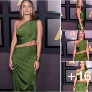 Margot Robbie Radiates Elegance in Bottega Veneta at the 2022 Governors Awards"