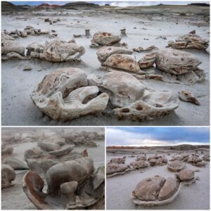 Landscapes of Wonder: Unique Rock Formations in New Mexico Resembling Mudfossil Vertebrae