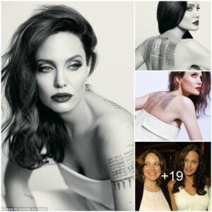 Angelina Jolie proudly flaunts tattoo which 'spiritually binds' her with estranged husband Brad Pitt in new perfume ad