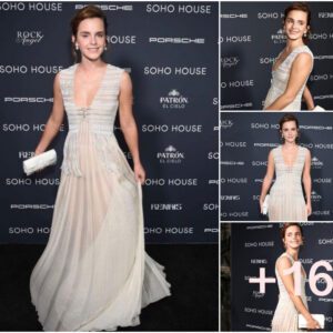 Emma Watson Puts a Boho Spin on the Sheer Dress Trend