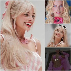 “Hollywood Rose” Margot Robbie Radiates Beautiful In A Seductive And Classy Barbie Outfit, Showcasing An Enviable Figure And Flawless Leg