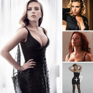 Scarlett in seductive mysterious black dresses