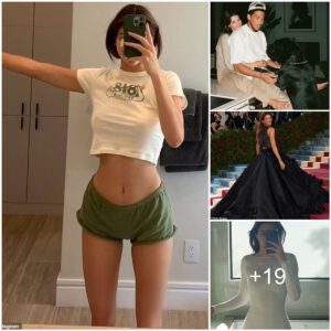 Kendall Jenner shows off sculpted midriff and endless legs in crop top and short shorts for sizzling selfie