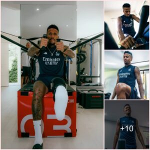 Real Madrid defender – Éder Militão is on the road to a faster recovery from an ACL injury as his latest training photos spread on social networks, causing Los Blancos fans to shed tears of joy🏋️