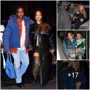 Rihanna Dazzles With Red Lips Out To Dinner With A$AP Rocky And Their Son Rza, As The Family Shows Off Their Love Of Designer Fashion