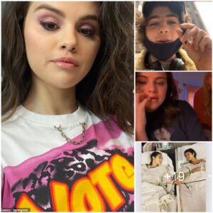 Selena Gomez 'is fine and healthy' after being spotted with an IV drip in her arm during Instagram Live chat