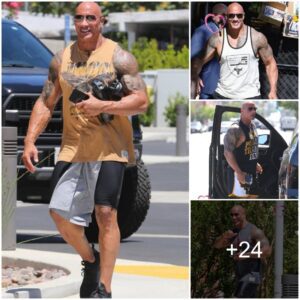 Dwayne 'The Rock' Johnson Flaunts His Gym-Ready Style in Muscle Tees, Workout Leggings, and Project Rock Trainers