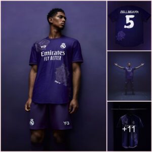 Adidas Yamamoto officially launches the Real Madrid 2023-24 fourth football kit, featuring a rose pattern inspired by the iconic signature of famous Japanese fashion designer Yohji Yamamoto