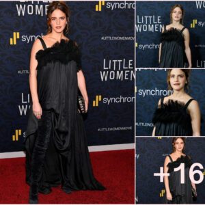 Emma Watson Dazzles in Velvet Thigh-High Boots at 'Little Women' Premiere