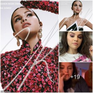 Selena Gomez strikes a pose as she models haute couture for the first ever issue of CR Fashion Book China