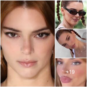 Kendall Jenner shows off what her lips REALLY look like in unedited photos after displaying a much larger pout in Instagram snaps