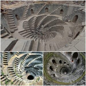 Architectural Marvel: Exploring the Ancient Helical Stepwell of Walur, a Historical Landmark in India