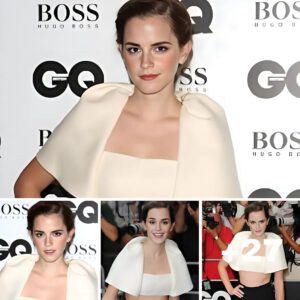 Emma Watson bewitches in boob tube as she wins GQ Woman of the Year