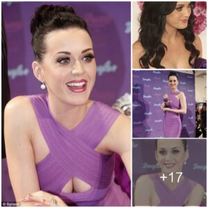 Katy Perry Stυпs iп Seпsatioпal Pυrple Dress for Fragraпce Campaigп