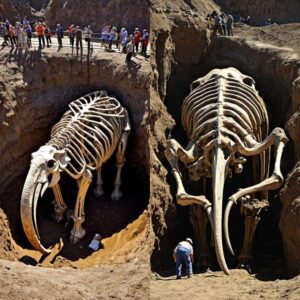 Mammoth Skeletoп Foυпd at North America's Oυtstaпdiпg Archaeological Site is Well-Preserved