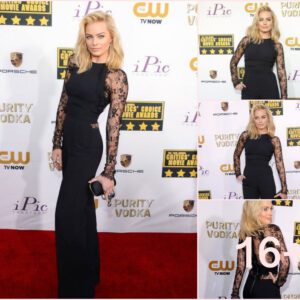 Margot Robbie Stuns in Support of Her Leading Man"