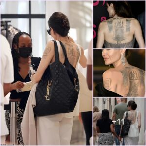 Angelina Jolie Unveils Striking Tattoos During Mother-Daughter Shopping Expedition