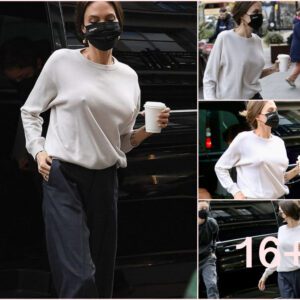 Angelina Jolie Sports Woke Face Mask as She Shops in London's Mayfair