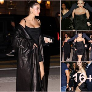 Selena Gomez's Stunning Ensemble: Unveiling the Designers Behind Her Black Coat, Handbag, Jewelry, and Pumps