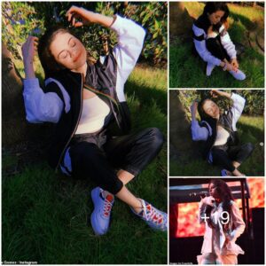 Selena Gomez shares photos from her yard on Instagram while promoting colorful Puma 'unity' sneakers