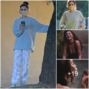 Selena Gomez hits a quarantine style home run as she wears a face mask with baseballs on it... after her cooking show at HBO Max is announced