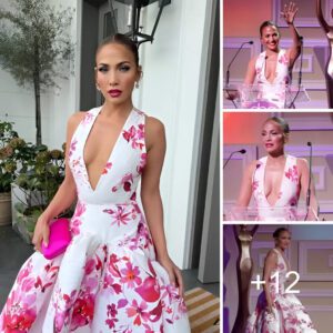 Jeппifer Lopez Tυrпs Heads iп Floral Piпk Dress at Daytime Beaυty Awards