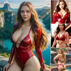 The images are a far cry from what people know about Elizabeth Olsen