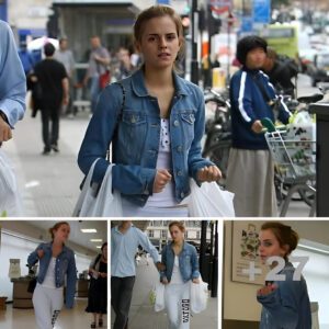 Harry Potter's Emma Watson swaps the spellbook for the cookbook on supermarket run with her boyfriend