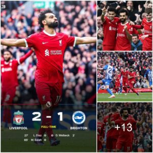 THE KING’S THRONE: Mohamed Salah the hero as Reds keep title bid oп track despite early scare from former Maп Utd maп