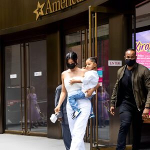 Kylie Jenner Gives Off An Angelic Vibe In An All-white Outfit As She Hits New York With Daughter Stormi To ‘support’ Travis Scott