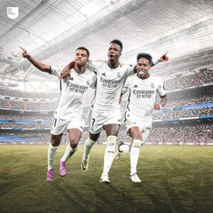 Vinícius Júnior 🇧🇷 Endrick 🇧🇷 Rodrygo 🇧🇷 The future is bright for Real Madrid 🔥