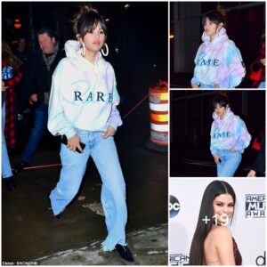 Selena Gomez models one of her own Rare hoodies while visiting celebrity tattoo artist Bang Bang in NYC