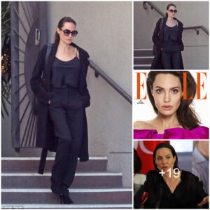 A long road: Angelina Jolie wears head-to-toe black in LA as divorce from Brad Pitt still not finalized after filing 17 MONTHS ago