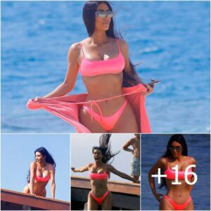 Kim Kardashian Flaunts Sensational Hourglass Figure on the Beach