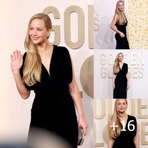 Jennifer Lawrence opts for a minimalist Dior look at the 2024 Golden Globes.