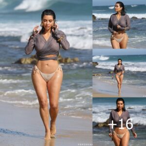 Kim Kardashian escapes to the beach for some muchneeded relaxation