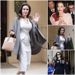 A Jolie busy day for Angelina: Working mum meets French First Lady, visits Le Louvre with her six kids before stopping traffic at Guerlain launch as she juggles business with pleasure in Paris