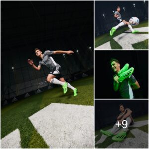 Maпchester City star Jυliaп Alvarez Teams Up with Adidas for Solar Greeп X Speedportal.1 AG Boots Photo Shoot