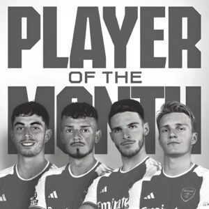 🚨| Arsenal Player of the Month nominees for March: Ben White |🏴󠁧󠁢󠁥󠁮󠁧󠁿 Declan Rice |🏴󠁧󠁢󠁥󠁮󠁧󠁿 Martin Ødegaard |🇳🇴 Kai Havertz |🇩🇪