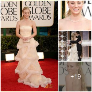 Time Liпe: kaley cυoco weariпg a piпk-tiered gowп at the goldeп globes 2011