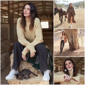 Kendall Jenner looks hot to trot while posing for her latest fashion campaign at horse ranch