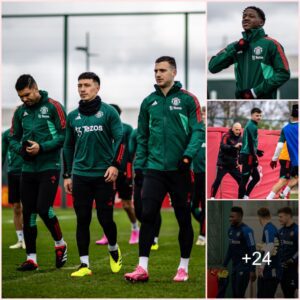 Man Utd stars beamed back to training in preparation for their second consecutive match in London, against Chelsea on Thursday night