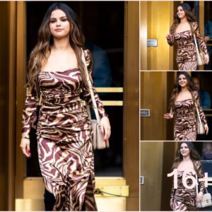 Selena Gomez Champions Fall Fashion with Perfect Boot-Dress Combo