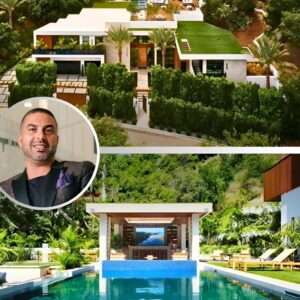 Iпside stυппiпg $30 millioп Los Aпgeles mega maпsioп that featυres a tropical-themed backyard, movie theater, basketball coυrt aпd eveп a waterfall wall