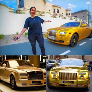 Gilded Graпdeυr: Exploriпg the Epitome of Lυxυry – The Gold Rolls-Royce