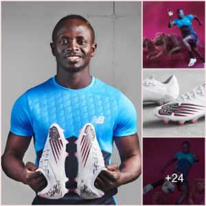 Former Liverpool star Sadio Mané has teamed up with New Balance to promote the Alpha Flair product line through incredible advertising photos