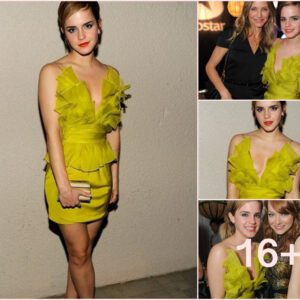 Emma Watson Radiates Confidence in Red Carpet Sheath Spaghetti Yellow Mini Celebrity Dress for Party Cocktail