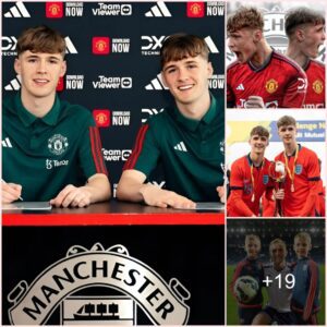 FUTURE DNA: Old Trafford hero’s twin sons sign first professional contract with Man Utd as fans call them ‘future Ballon d’Or winners’