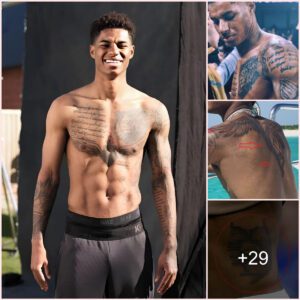 'The Best Tattoos of Man United' - Unveiling the meaningful tales behind Marcus Rashford's tattoos