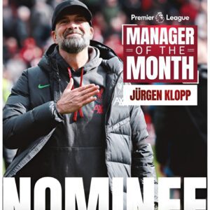 Jürgen Klopp is in the running for the March Premier League Manager of the Month award ✊